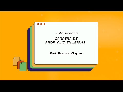 2- Profesorado y Licenciatura en Letras - Romina Gayoso