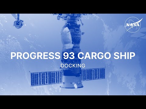 Progress 93 Cargo Ship Docking