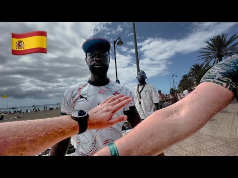 ATTACKED BY SCAMMERS (LUCKY LUCKY MEN) IN TENERIFE!!!! 🇪🇸