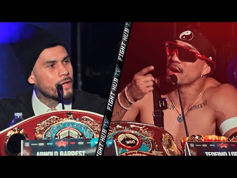 Teofimo Lopez trades HEATED words with Arnold Barboza in fiery trash talk!