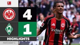 HUGE Start For Frankfurt! | EINTRACHT FRANKFURT — WERDER BREMEN | Highlights | MD 1 – Bundesliga