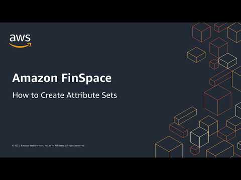 How to: Create Attribute Sets in Amazon FinSpace