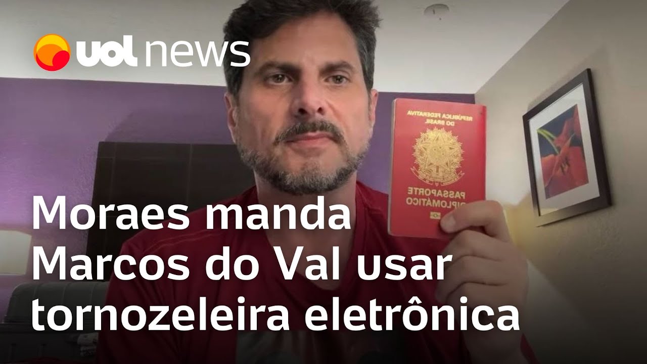 Moraes manda senador Marcos do Val usar tornozeleira eletrônica