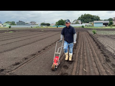 1人農業も作業が楽になる便利な道具！最強の1人４役！「種まき機ごんべえ使い方」25/9/12