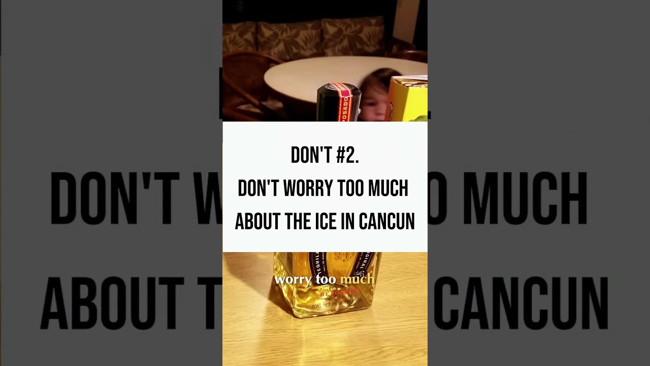 Tap water is not your friend in Cancun #cancun