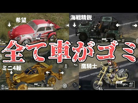無課金の気持ちを知る為に金車スキン無しにしたらもはや別ゲー過ぎた　#荒野行動