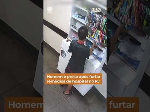 Homem é preso após furtar remédios de hospital no Rio de Janeiro #Shorts #FalaBrasil