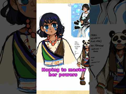 THIS CHARACTER GOT A COMPLETE MAKEOVER 😱 #originalcharacter #art #procreate