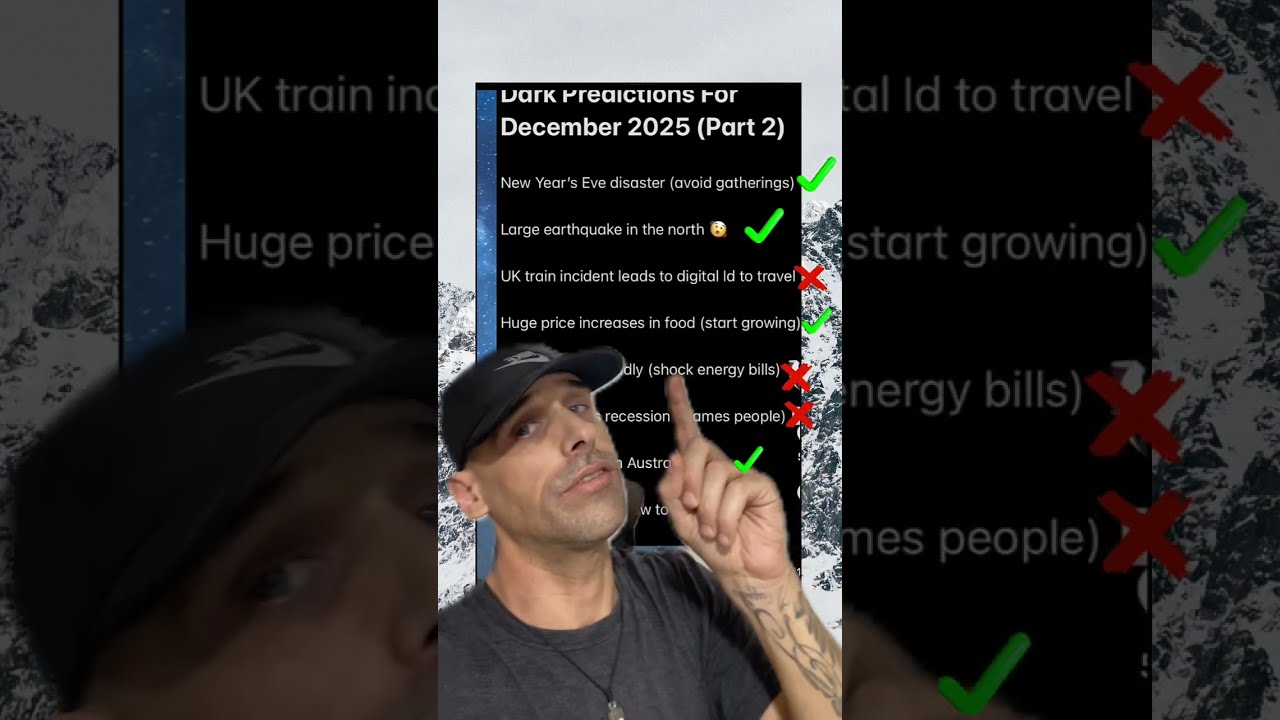 Correct Dark Predictions From December 2025 (part 2) #darkpredictions