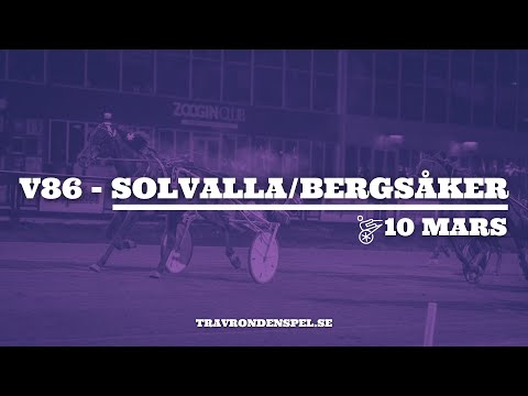 V86 tips Solvalla/Bergsåker | 10 mars 2021