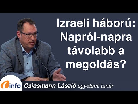 Izraeli háború: Napról-napra távolabb a megoldás? Csicsmann László, Inforádió, Aréna