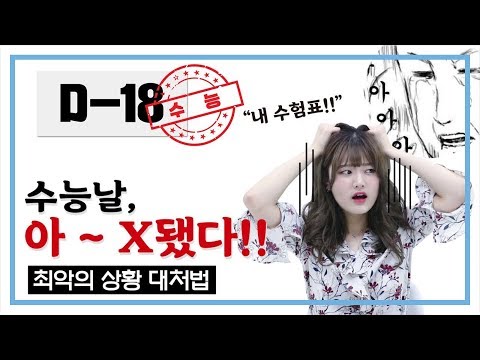 수능 최악의 상황 대처법 | 연고티비