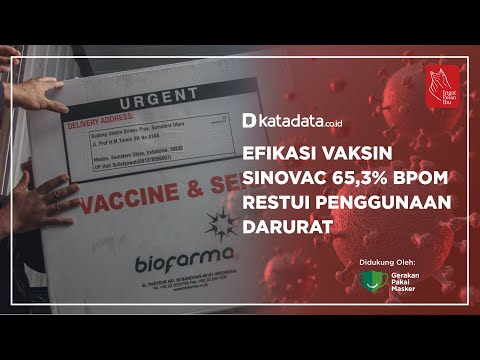 BPOM Restui Penggunaan Darurat Vaksin Sinovac | Katadata Indonesia