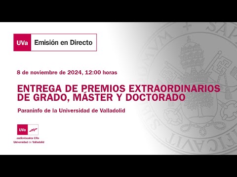 Miniatura del video titulado ENTREGA DE PREMIOS EXTRAORDINARIOS DE GRADO, MÁSTER Y DOCTORADO 2022 2023