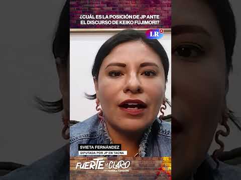 ¿CUÁL ES LA POSICIÓN DE JP ANTE EL DISCURSO DE KEIKO FUJIMORI? | FUERTE Y CLARO #shorts
