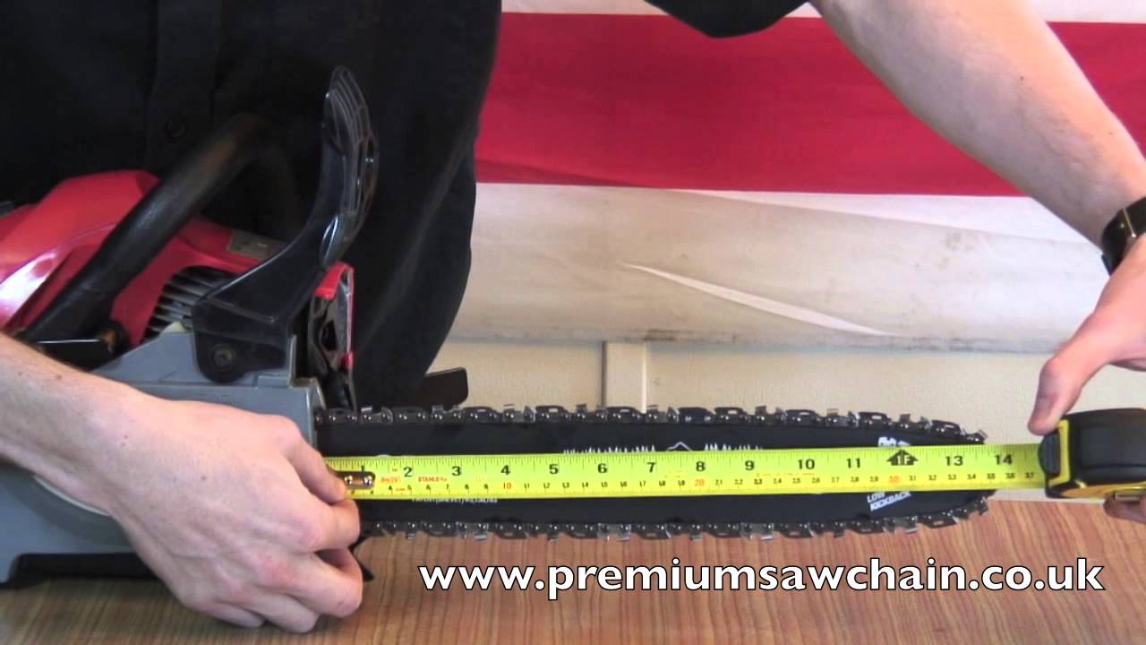 How To Measure A Chainsaw Guide Bar YouTube
