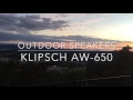 Klipsch AW 650 outdoor speakers