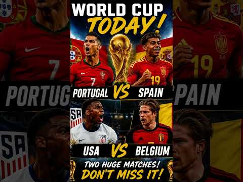 World Cup Portugal vs Spain and USA vs Belgium Predictions