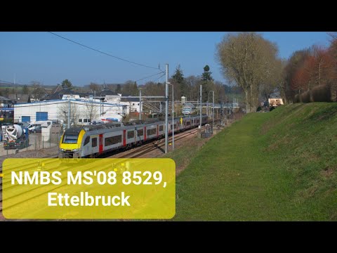 4K | NMBS MS'08 08529 en 08545 vertrekken van Ettelbruck als IC 5311 naar Luxembourg!