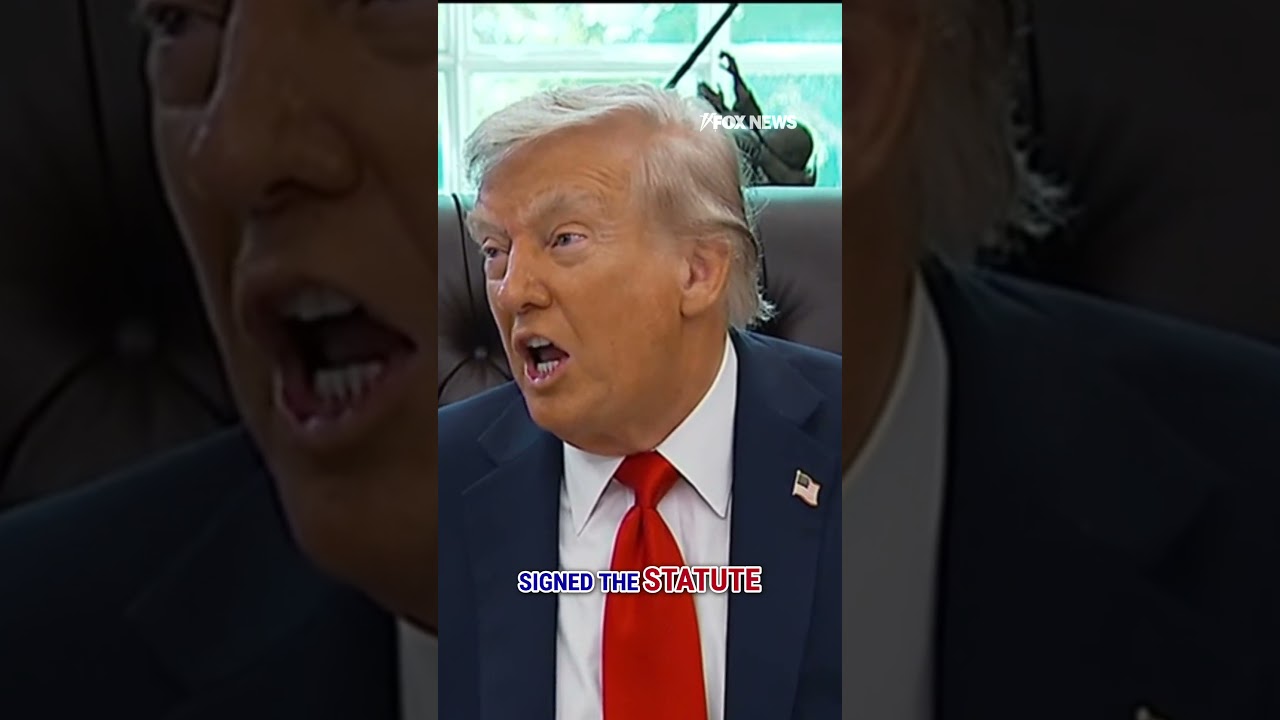 Trump calls out 'paid agitators' with flag burning EO #shorts #foxnews #news #us #fox #usnews #trump