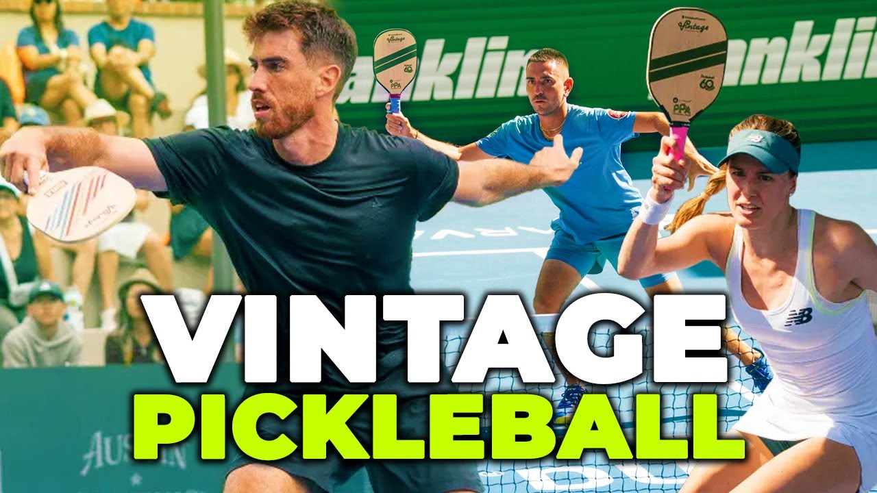 Pro Pickleball with WOOD PADDLES - PPA Vintage Open