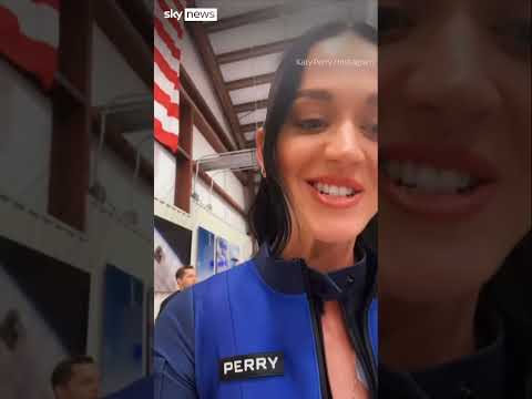Katy Perry joins all-female flight crew #shorts #space