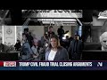 Closing arguments in Trump New York civil trial  - 02:34 min - News - Video