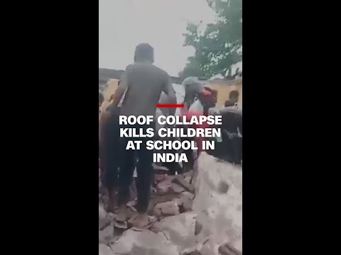 Roof collapse kills children at school in India