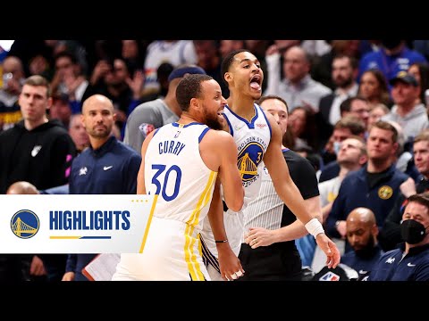 Stephen Curry & Jordan Poole Combine for 55 in Warriors Win Over Denver | March 10, 2022 video clip