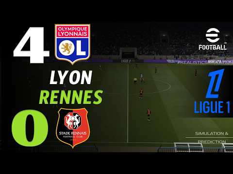 🔴 En Direct aujourd'hui : Lyon - Rennes | Ligue 1 2026/27 | Simulation eFootball Live