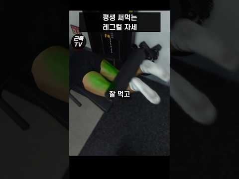 레그컬 자세 <strong>한방에</strong> 해결