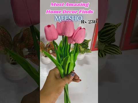 HomeDecor Finds from meesho under budget #homedecor #homedecorideas #artificialflower #homedecorator