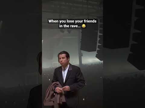 When you lose your friends in the rave… 😂