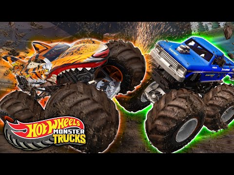Hot Wheels Monster Trucks | Can the Monster Trucks Survive the Mud?? 2 HRS