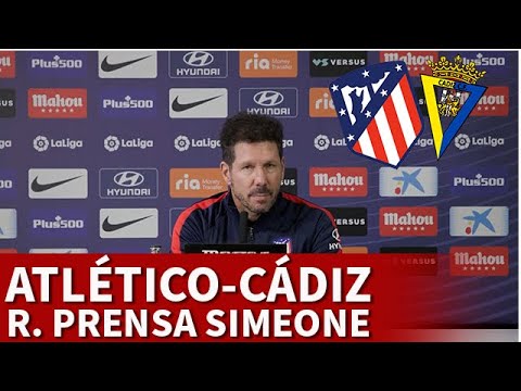 ATLÉTICO vs CÁDIZ | SIMEONE, rueda prensa: KOKE, LLORENTE, KONDOGBIA… | DIARIO AS