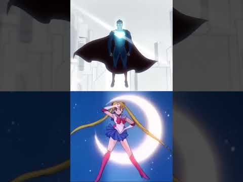 Superman's Sailor Moon-style transformation #dccomics #superman #anime #animated #comics #shorts