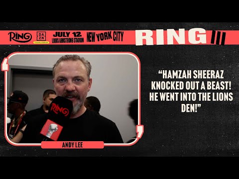 Andy Lee INSTANT REACTION To Hamzah Sheeraz CRAZY KO Vs Edgar Berlanga