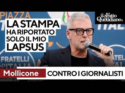 Mollicone (FdI) attacca i giornalisti: “Al premio Strega hanno riportato solo il mio lapsus”