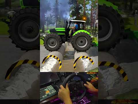 Trucks pass over speed bumps easily but their loads are heavy #551  #zhiengameplay #snowrunner