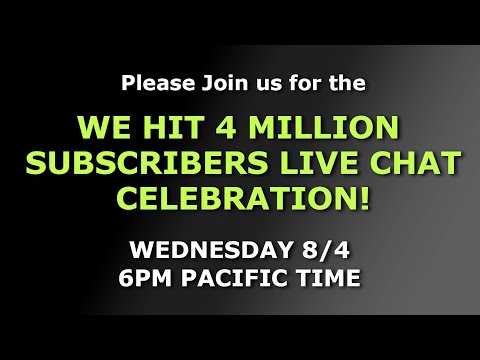 WE HIT 4 MILLION SUBSCRIBERS LIVE CHAT!