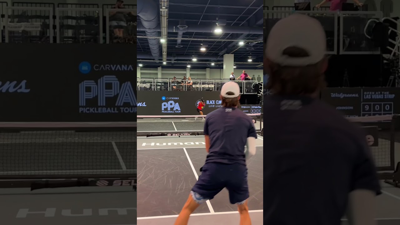 Hunter Johnson was absolutely locked in for this pickleball match 💪
