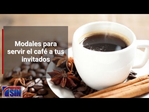 Modales para servir café