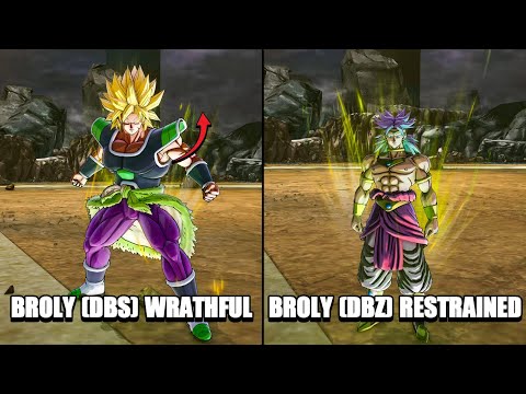 Broly (DBZ) vs Broly (DBS) Comparison! Transformation, Moveset & Skills Gameplay! - Xenoverse 2 DLC