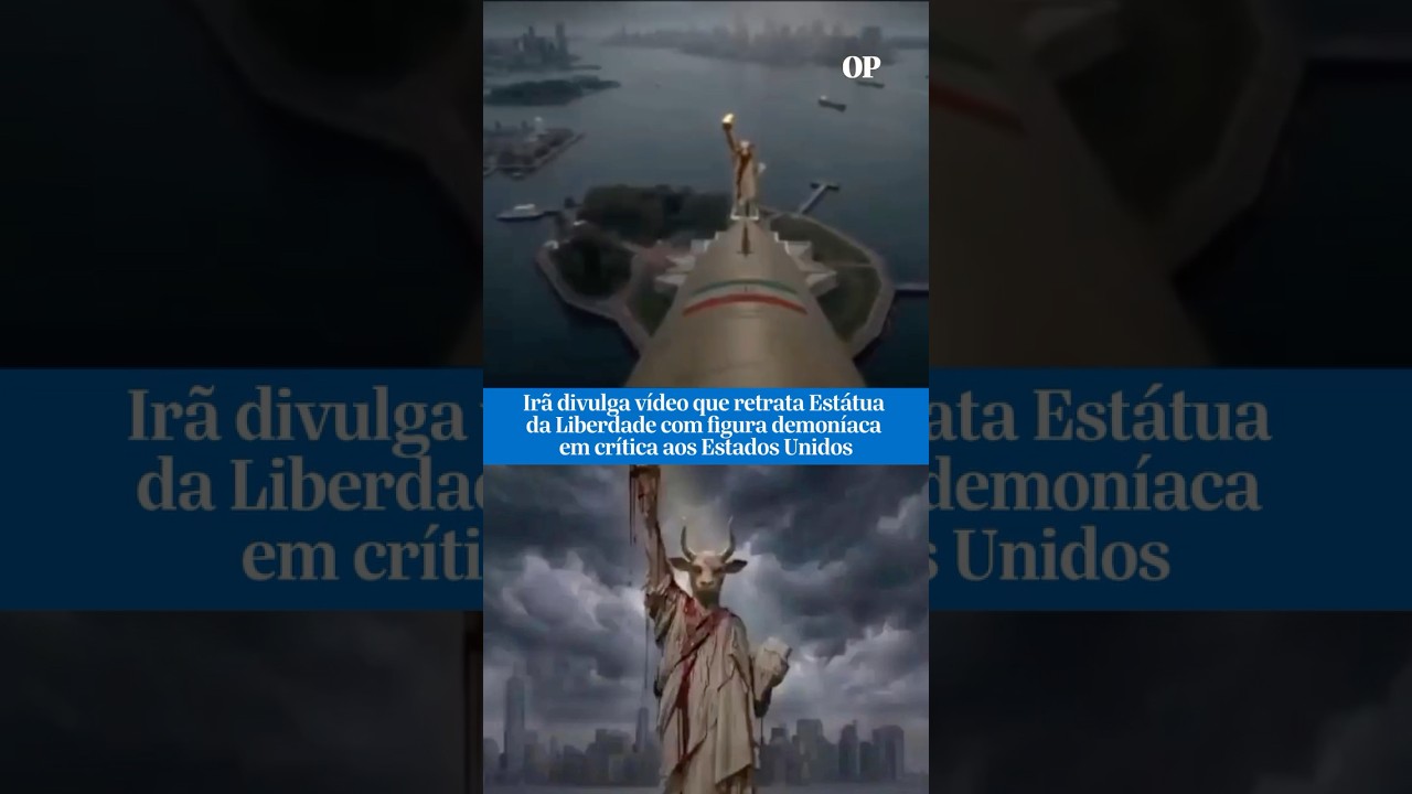 Irã divulga vídeo que retrata Estátua da Liberdade como figura demoníaca dos EUA a ser destruída TV Online Irã divulga vídeo que retrata Estátua da Liberdade como figura demoníaca dos EUA a ser destruída