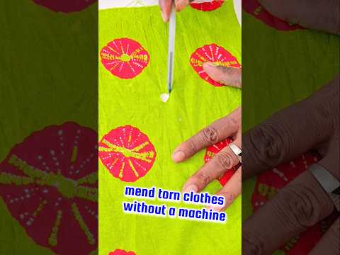 bagair machine ke fate kapde ko rafoo karne ka Tarika #shorts