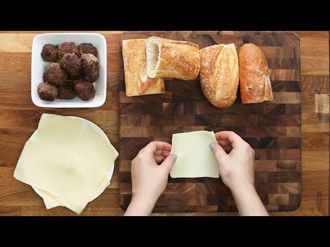 Meatball-Stuffed Garlic Bread