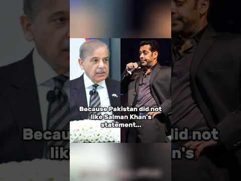Pakistan did not like Salman Khan's statement 😮😐 #shorts #youtubeshorts