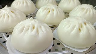 手把手教你蒸包子！这样蒸出来的包子又白又软，比早餐店买的还好吃【刘二姐美食】