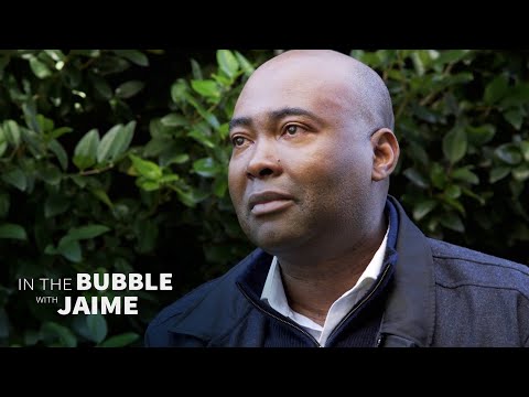 screenshot of youtube video titled "In the Bubble with Jaime": A Candid Interview with Jaime Harrison and Emily Harrold
