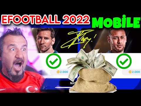İMZALI NEYMAR VE MESSİ GELDİ! eFootball 2022 MOBİLE TOP AÇILIMI! | PES 2022